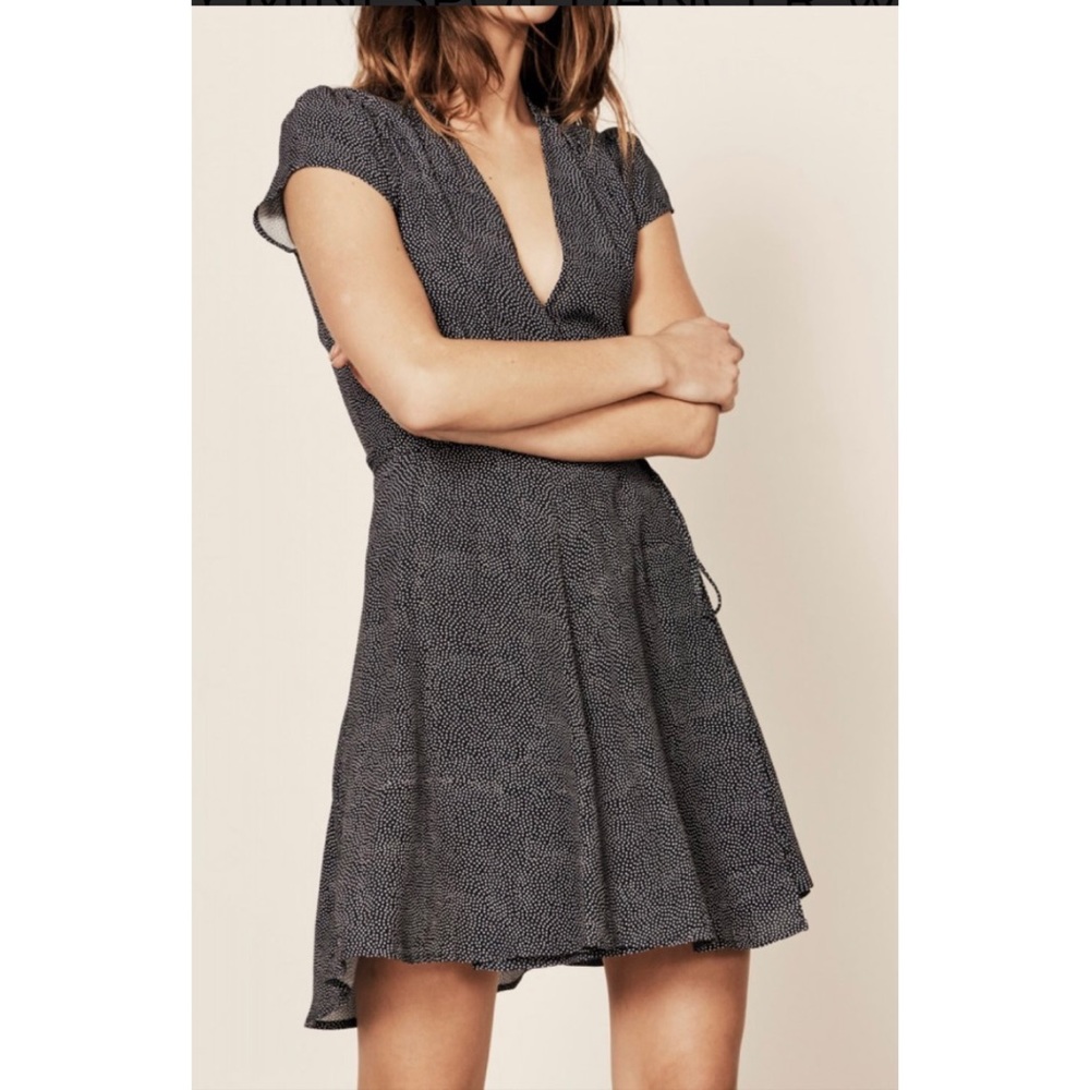 Rolla’s Women’s Navy Mini Spot Dancer Wrap Dress